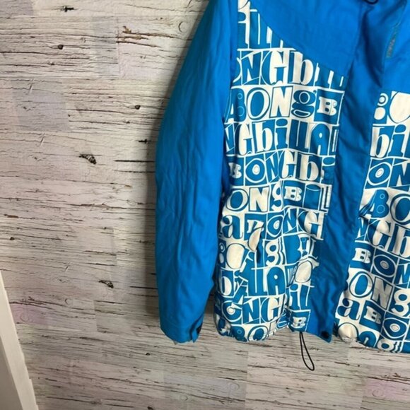 Billabong Snowboarding ski  jacket coat blue white size medium - Picture 2 of 11